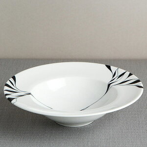 スープ パスタ皿 北欧風 砥部焼 おしゃれ 【パスタディッシュ】 手作り 皿 竜青ブラック 窯元 和将窯 Washo-001