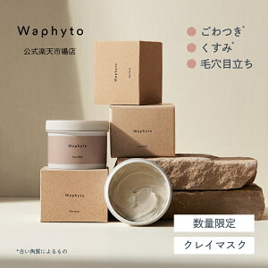 【P5倍!27日09:59まで】【数量限定】 Waphyto クレイマスク 220g 毛穴 角質ケア クレイパック 泥パック 洗顔 クレイ 泥 角栓 黒ずみ ごわつき くすみ キメ 保湿 スキンケア 顔 デコルテ コスメ ギ