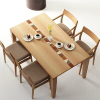 ダイニングテーブルGAGA-ho/サイズ対応/木製/天然木/ホワイトオーク材/和モダン/カラフル/楽しい
