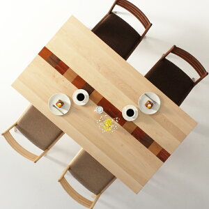 ダイニングテーブル 幅90cm〜180cm 高さ65cm〜74cm ハードメープル材 モロッコ カラフル 食堂テーブル 無垢材 北欧 和モダン デザイン デザイナー おしゃれ 人気 手作り diy 木製 天然木 日本製 国