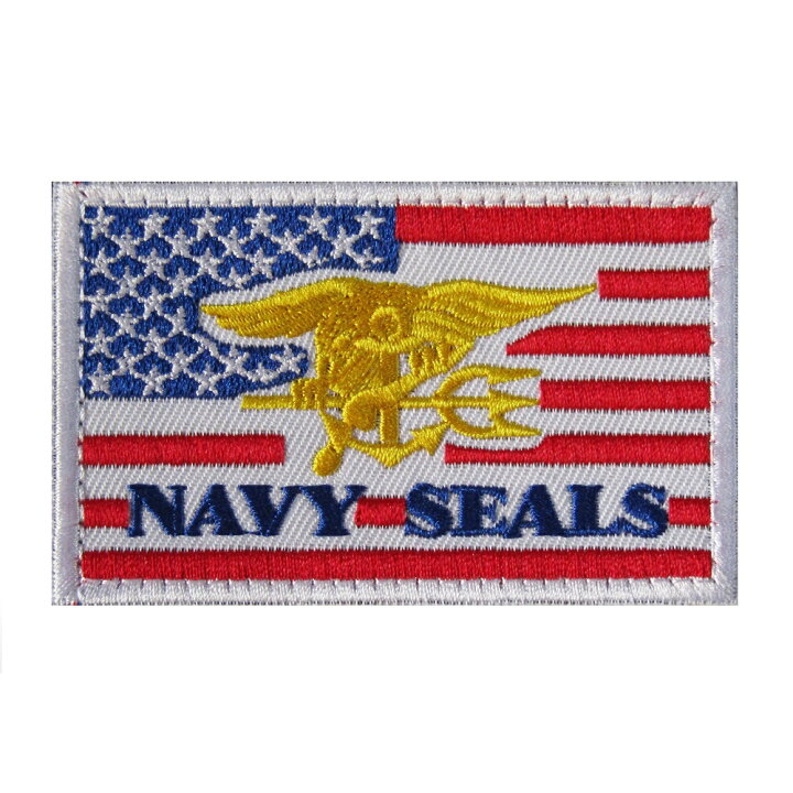 楽天市場】ベルクロワッペン 星条旗＆Navy SEALs ネイビー シールズ 