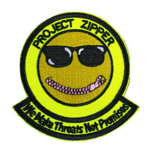 �x���N�����b�y�� �~���^���[�p�b�` �T�o�Q�[ PROJECT ZIPPER �c8cm ��8cm