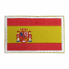 ベルクロワッペン 国旗 スペイン 縦5cm 横8cm