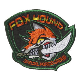 ベルクロワッペン メタルギアソリッド FOX HOUND フォックス 縦8.2cm 横10cm