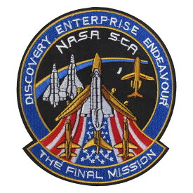 アイロンワッペン 宇宙 9 NASA SCA 縦12.7cm 横11.2cm