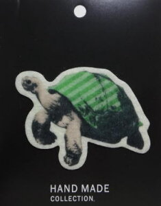 HAND MADE COLLECTION. カメ  フェルトワッペン (アイロン接着タイプ)