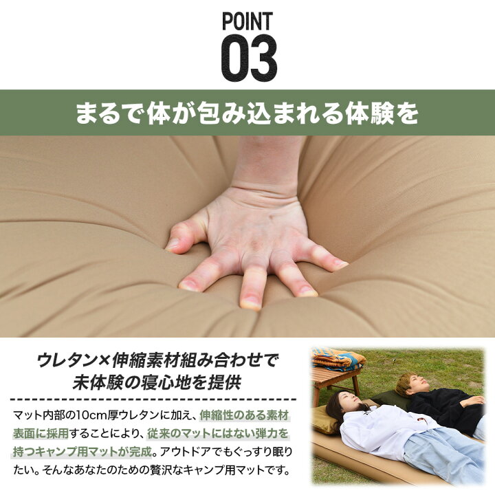 楽天市場】【お買い物マラソン中！P5倍！】WAQ RELAXING CAMPMAT 