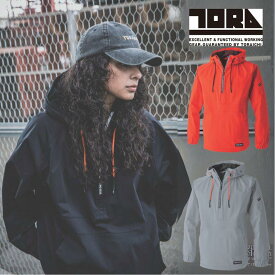 寅壱 アノラックパーカー 5954-519 フーディー 新商品 2024年 秋冬用 オレンジ グレー ブラック 3色展開 おしゃれ 作業着 カジュアル 現場