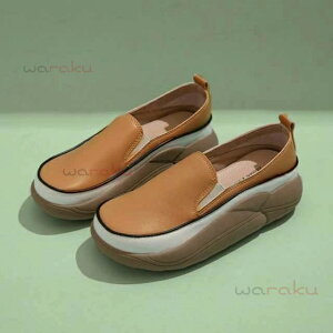 軽量 厚底 スリッポン シューズ 厚底 外反母趾 婦人靴 コンフォートシューズ 靴 幅広 軽い 厚底スリッポン 反母趾 レディース 靴 靴 身長アップ おしゃれ 防滑 防水 春 秋 痛くない 厚底スニ