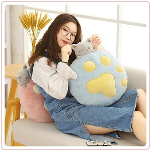 抱き枕 猫の爪 肉球 かわいい ぬいぐるみ 添い寝 ぬいぐるみ クッション 毛布付き 昼寝枕 背もたれ フワフワ もちもち 癒し 柔らかい 可愛い 腰枕 背当て 腰当てクッション お昼寝 ストレス
