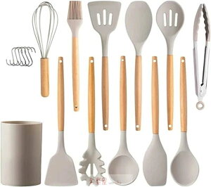 キッチンツール セット 調理器具 12点セット 一人暮らし 台所用品 新居祝い プレゼント 母の日プレゼント 耐熱 耐久性 木製ハンドル 和洋中料理に適用 抗菌 傷つかない フライ返し おたま ト
