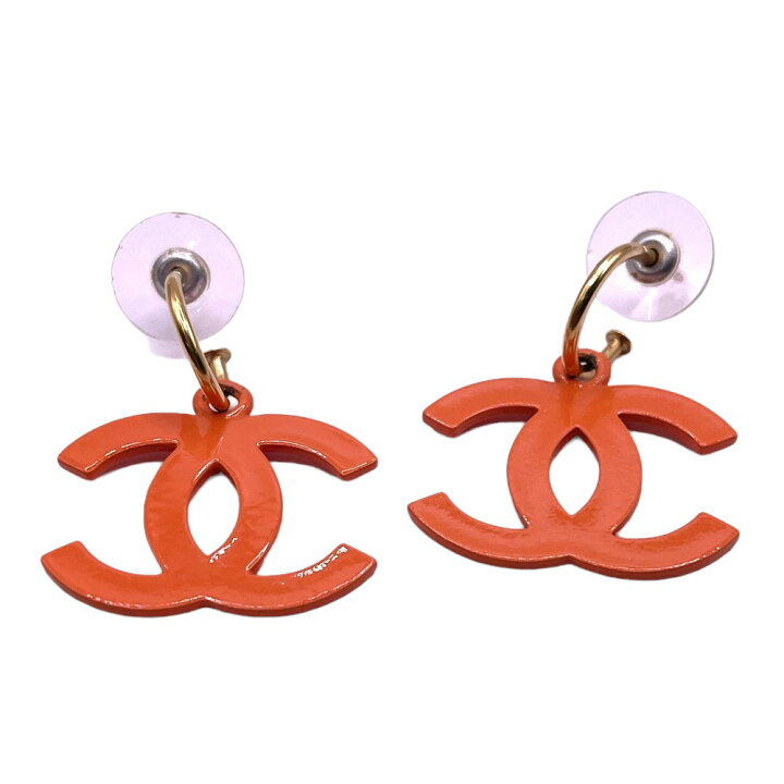 楽天市場】[USED/中古]CHANEL シャネル ピアス オレンジ ココマーク 