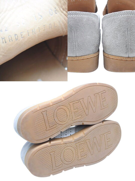 楽天市場】LOEWE ロエベ アナグラムスニーカー 白×グレー 42 メンズ