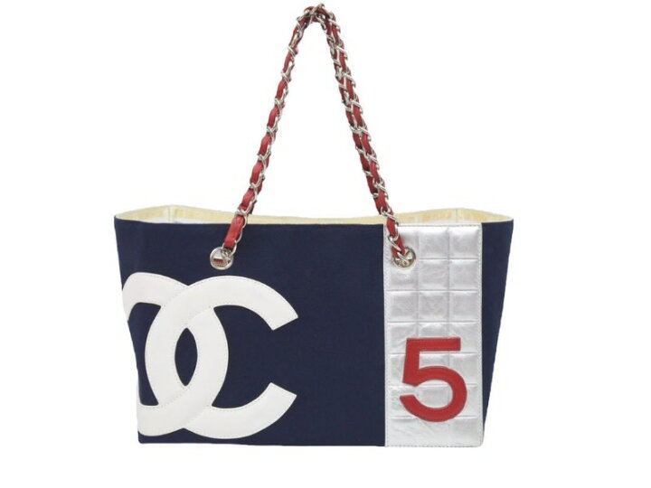 楽天市場】CHANEL シャネル ヴィンテージ チェーントートバッグ NO.5 7 