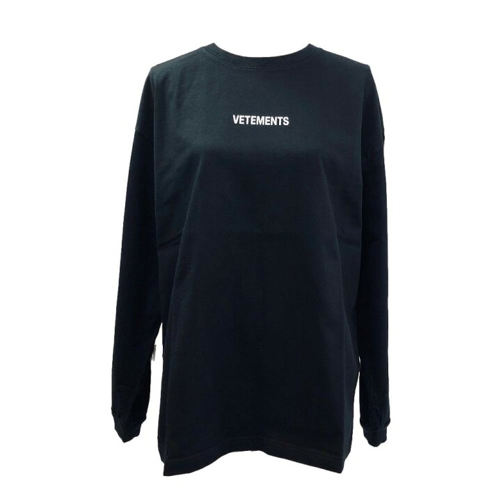 楽天市場】極美品 VETEMENTS ヴェトモン ロンT ユニセックス 黒 ロング  