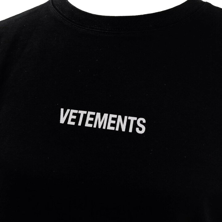 楽天市場】極美品 VETEMENTS ヴェトモン ロンT ユニセックス 黒 ロング  