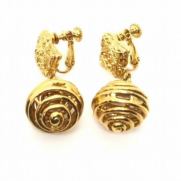 レア YSL サンローラン 花 イヤリング GP vintage ヴィンテージ 楽天  