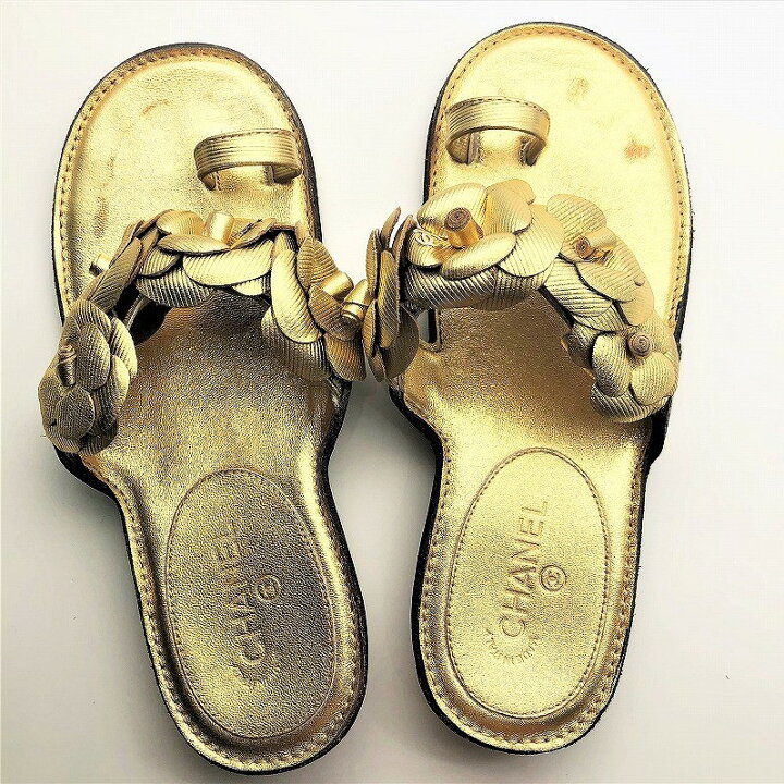 楽天市場】[USED/中古]CHANEL シャネル サンダル トングサンダル 