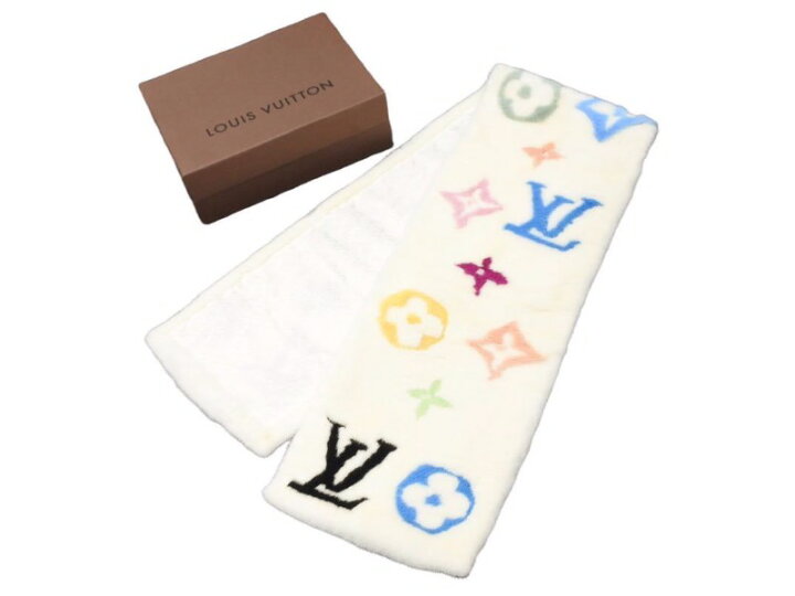 楽天市場】LOUIS VUITTON ルイヴィトン ミンクファー マフラー マルチ  
