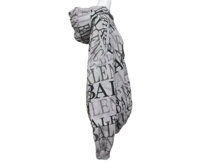 楽天市場】BALENCIAGA バレンシアガ 総柄アーチロゴ ジップ パーカー 
