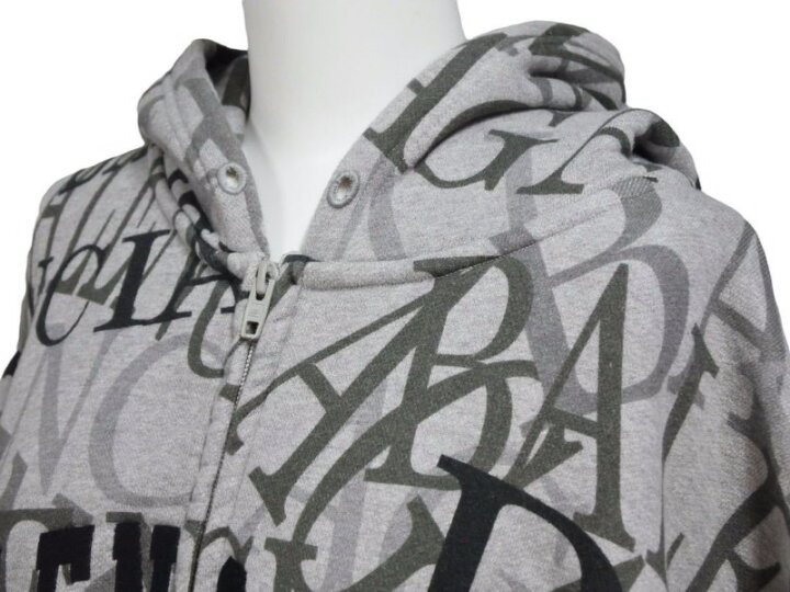 楽天市場】BALENCIAGA バレンシアガ 総柄アーチロゴ ジップ パーカー 