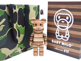 KARIMOKU カリモク HORIZON ホリゾン BE@RBRICK ベアブリック 400% BABY MILO ベイビーミロ 天然木 美品 41233