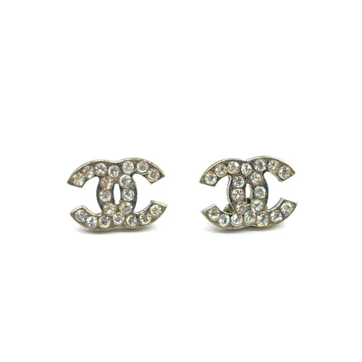 楽天市場】CHANEL シャネル ピアス ミニ ココマーク シルバー ライン  