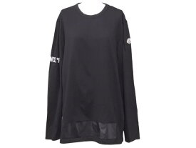 MONCLER モンクレール Tシャツ MAGLIA GIROCOLLO E20918002950 ブラック メンズ ユニセックス 長袖 中古 41160