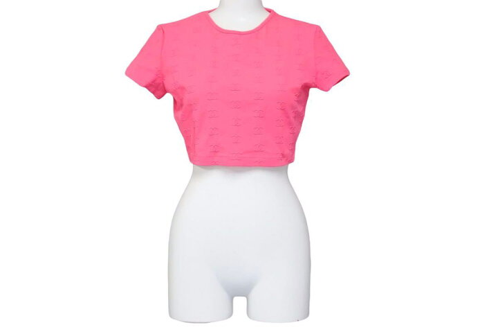 楽天市場】CHANEL シャネル 97年 ヴィンテージ クロップドTシャツ チビ  