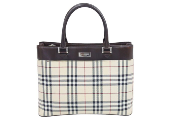 楽天市場】Burberry バーバリー ハンドバッグ ノバチェック柄 