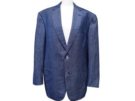 BRIONI ブリオーニ ウールジャケット トップス スーツ 上着 RGODOL ウール シルク 麻 ブルー 袖詰めあり 美品 中古 41827