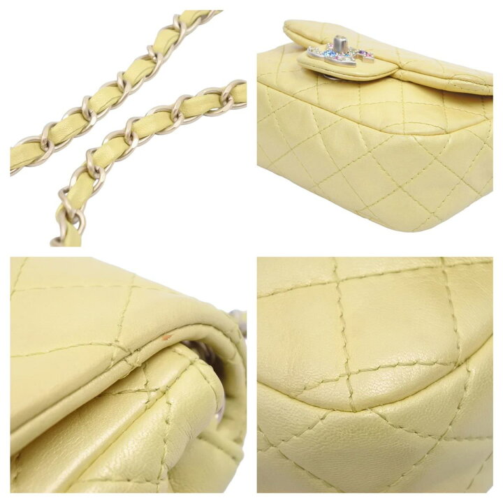 楽天市場】美品 シャネル CHANEL ビジュー グリポア ミニマトラッセ 