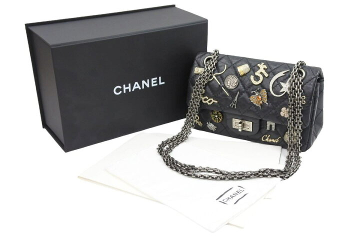 楽天市場】極美品 CHANEL シャネル 2.55 エンブロイダリー アイコン 