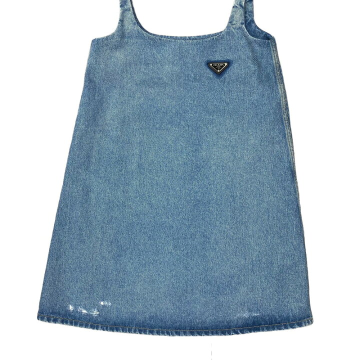 楽天市場】PRADA プラダ ワンピース 2021SS デニム生地 ウォッシュ  