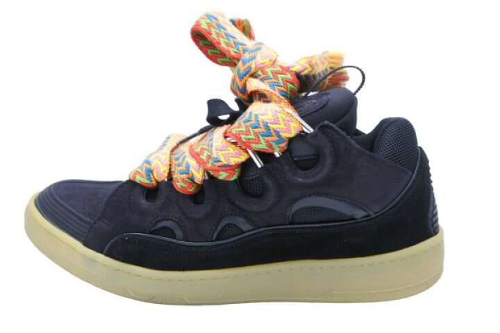 楽天市場】LANVIN ランバン スニーカー CURB ブラック FM-SKRK11-DRAG  