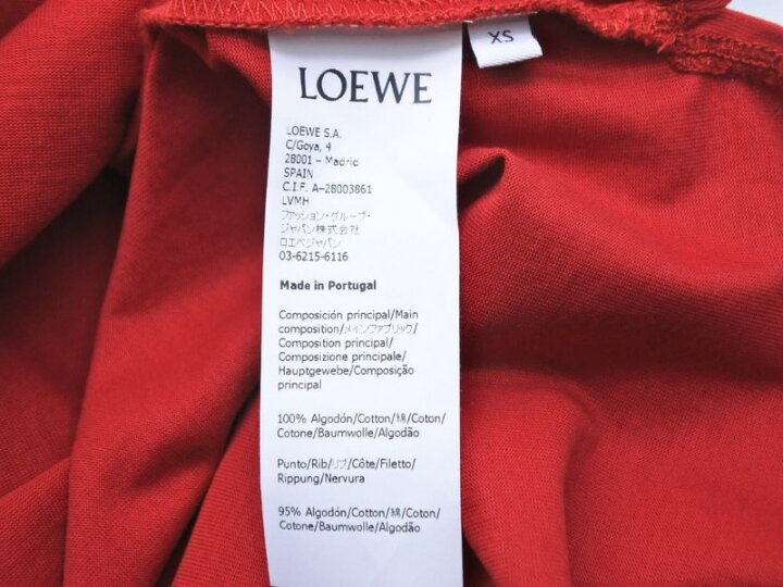 楽天市場】新品同様 Loewe ロエベ オーバーサイズ カットソー ショート 