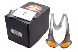 名作 新品同様 OAKLEY オークリー サングラス オーバーザトップ シルバー オレンジ ヴィンテージ アイウェア アーカイブ 箱つき 50091