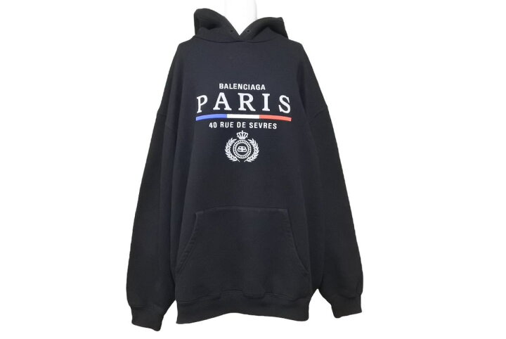 楽天市場】BALENCIAGA バレンシアガ パーカー PARIS BBクラウン 