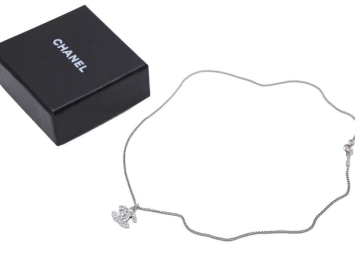楽天市場】極美品 CHANEL シャネル ラインストーン ネックレス ココ  