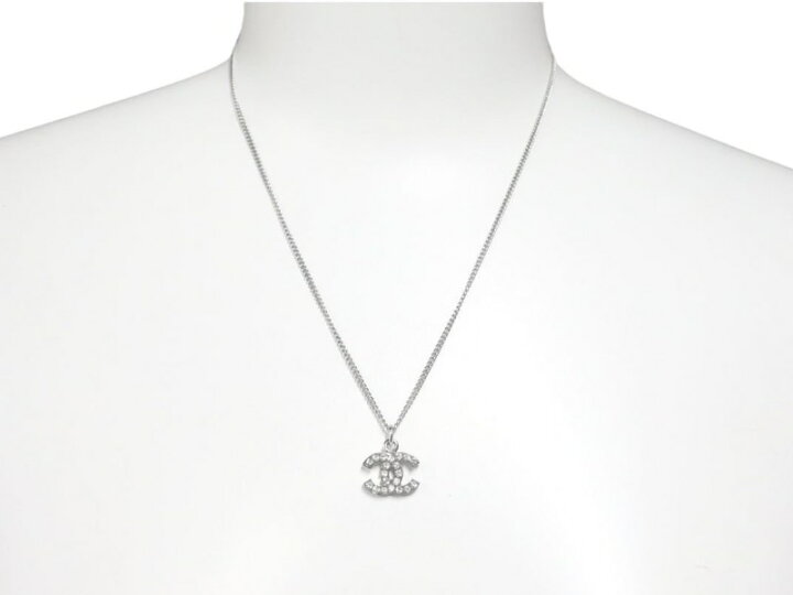 楽天市場】極美品 CHANEL シャネル ラインストーン ネックレス ココ  