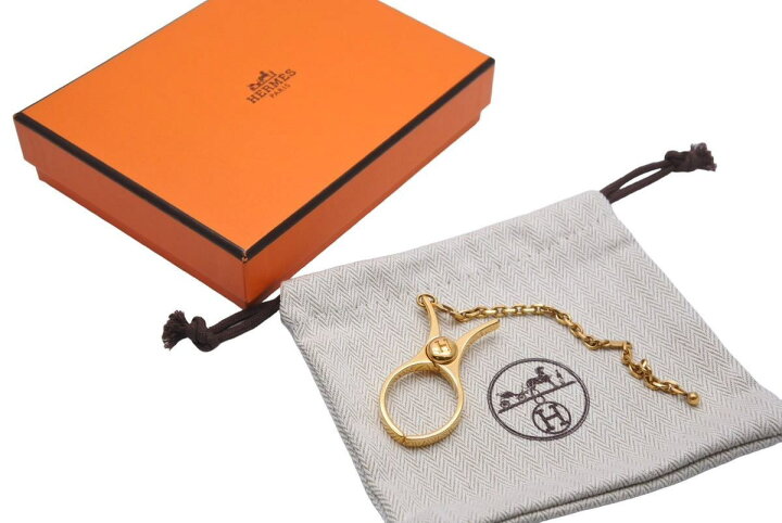 楽天市場】HERMES エルメス グローブホルダー バッグチャーム クリップ 