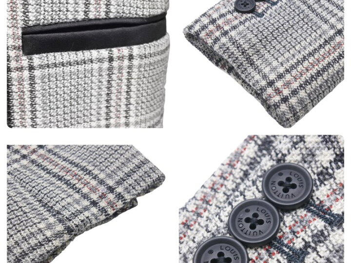 楽天市場】LOUISVUITTON ルイヴィトン チェックジャケット ロング 