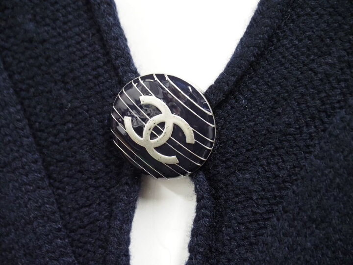 楽天市場】CHANEL シャネル ニット ワンピース ココマーク ボタン  