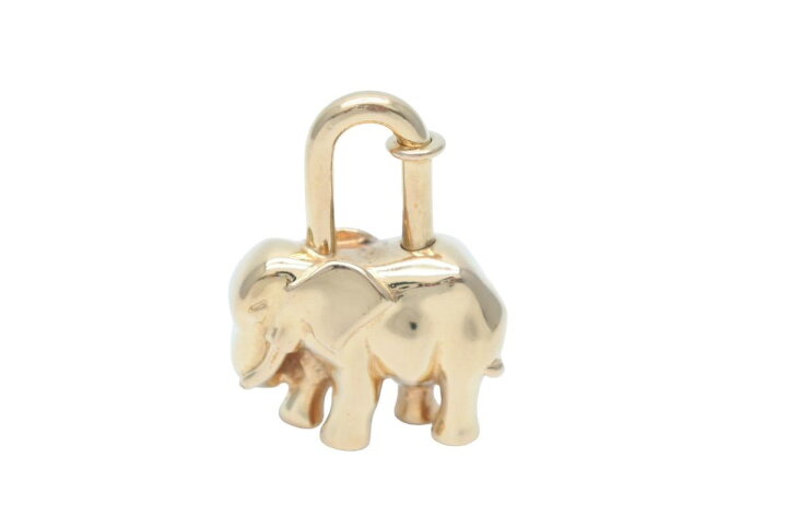 楽天市場】HERMES エルメス カデナチャーム ゴールド エレファント 象  