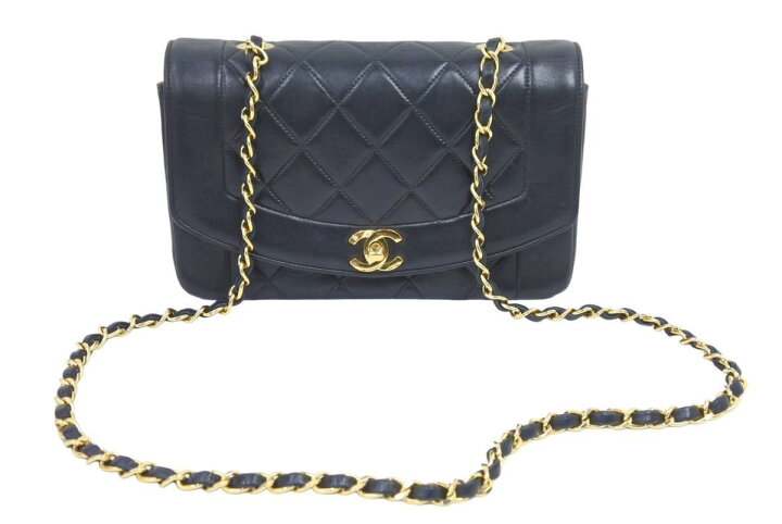楽天市場】CHANEL シャネル ダイアナ マトラッセ シングルフラップ 