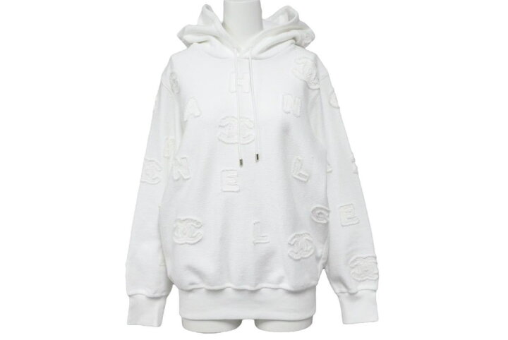 楽天市場】極美品 CHANEL シャネル ロゴパーカー 20SS フーディ 長袖 
