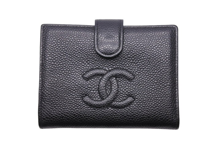 楽天市場】CHANEL シャネル ココマーク 二つ折り財布 がま口財布 