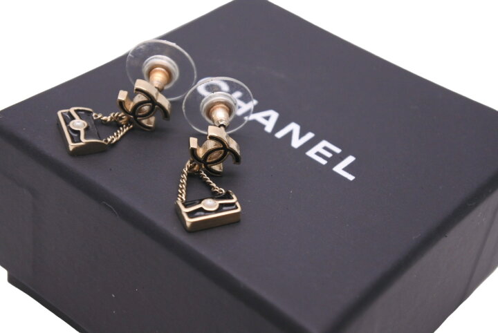 楽天市場】CHANEL シャネル ピアス アクセサリー バッグモチーフ 13B  