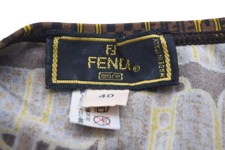 楽天市場】FENDI フェンディ ヴィンテージ 総柄 スイムウェア ズッカ柄 