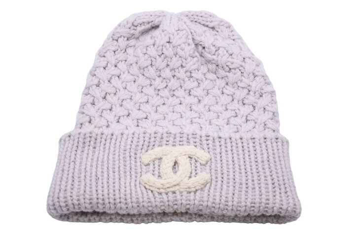 楽天市場】新品同様 CHANEL シャネル ニットキャップ カシミヤ ライト 